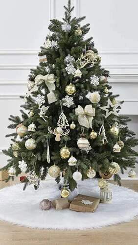 Ruhhy chlupatý kobereček pod vánoční stromeček 120cm