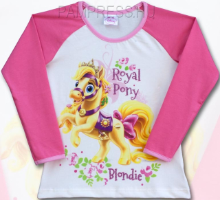 DÍVČÍ TRIČKO DISNEY PALACE PETS ROYAL PONY BLONDIE DLOUHÝ RUKÁV