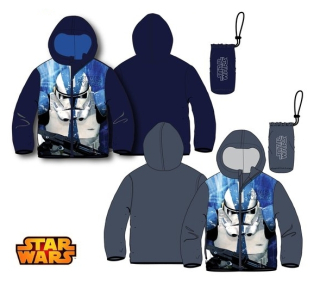 CHLAPECKÁ ŠUSŤÁKOVÁ BUNDA VĚTROVKA STAR WARS šedá