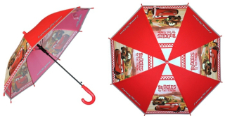 VYSTŘELOVACÍ DEŠTNÍK DISNEY CARS červený