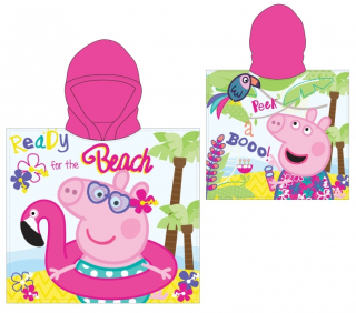Plážová rychleschnoucí osuška pončo Peppa Pig