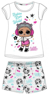 DÍVČÍ LETNÍ PYŽAMO LOL SURPRISE bílé
