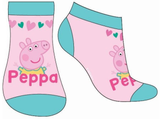 DÍVČÍ KOTNÍČKOVÉ PONOŽKY PEPPA PIG růžové