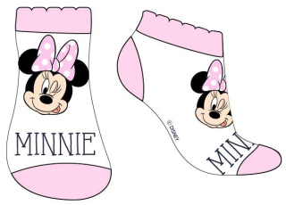 DÍVČÍ KOTNÍČKOVÉ PONOŽKY MINNIE MOUSE bílé