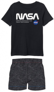 CHLAPECKÉ LETNÍ PYŽAMO NASA černé