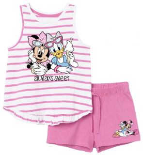 DÍVČÍ LETNÍ KOMPLET - TRIČKO A ŠORTKY MINNIE MOUSE