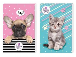 BLOČEK A6 SWEET PETS KOČKA A PEJSEK