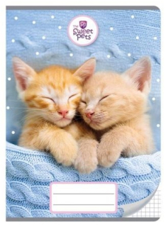 ŠKOLNÍ SEŠIT A5 SWEET PETS KOČKY 32 listů, čtverečkovaný