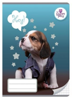 ŠKOLNÍ SEŠIT A5 SWEET PETS PEJSEK 32 listů, čtverečkovaný