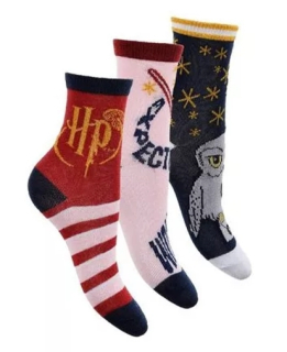 DÍVČÍ PONOŽKY HARRY POTTER SADA 3 KS