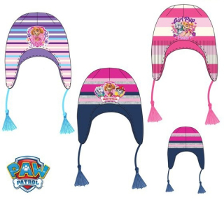 DÍVČÍ ZIMNÍ ČEPICE PAW PATROL SKYE modrá