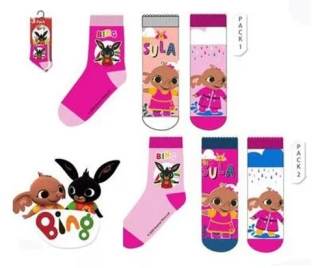 DÍVČÍ PONOŽKY KRÁLÍČEK BING SADA 3KS