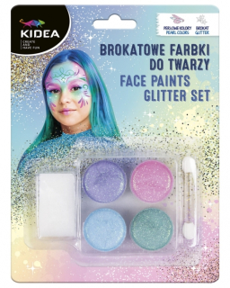 KIDEA TŘPYTIVÉ BARVY NA OBLIČEJ