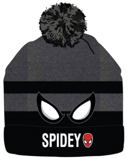 CHLAPECKÁ ZIMNÍ ČEPICE KULICH SPIDERMAN šedá