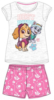 DÍVČÍ LETNÍ PYŽAMO PAW PATROL růžové