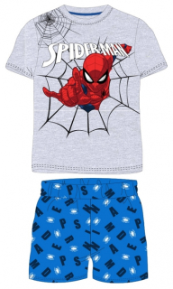 CHLAPECKÉ LETNÍ PYŽAMO SPIDERMAN šedé
