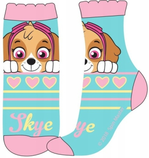 DÍVČÍ PONOŽKY PAW PATROL SKYE modré