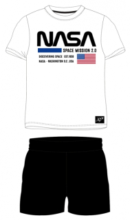 CHLAPECKÉ LETNÍ PYŽAMO NASA bílé