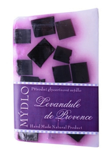 GLYCERINOVÉ MÝDLO LEVANDULE BÍLÁ DE PROVENCE S FIALOVOU KOSTKOU 100G