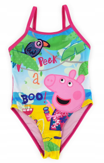 DÍVČÍ PLAVKY VCELKU PRASÁTKO PEPPA PIG růžové