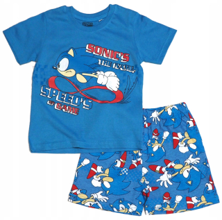 CHLAPECKÉ LETNÍ PYŽAMO SONIC modré
