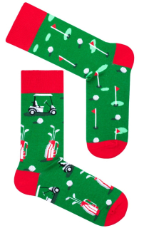 PÁNSKÉ TRENDY PONOŽKY GOLF zelené