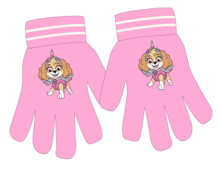 DÍVČÍ ZIMNÍ RUKAVICE PAW PATROL SKYE A JEDNOROŽEC
