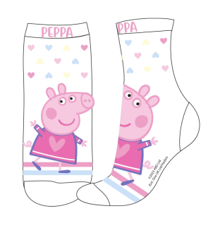 DÍVČÍ PONOŽKY PRASÁTKO PEPPA PIG bílé