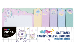 KIDEA LEPÍCÍ PAPÍRKY SADA JEDNOROŽEC