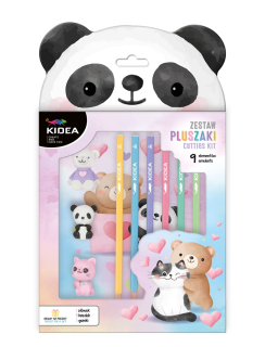 KIDEA SADA ZVÍŘÁTKA PANDA 9 KS
