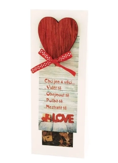 LOVE CHCI JEN 4 VĚCI... - OVOCNÝ ČAJ S DEKORACÍ V KRABIČCE 50g