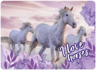 JÍDELNÍ PODLOŽKA - PROSTÍRÁNÍ KONĚ I LOVE HORSES