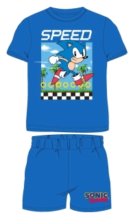 Chlapecké letní pyžamo Sonic modré