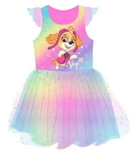 Dívčí šaty s tylem Paw Patrol Skye
