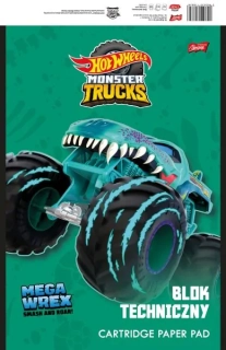Kreslící blok A4 Hot Wheels