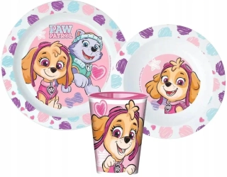 Jídelní sada s pohárkem Paw Patrol Skye