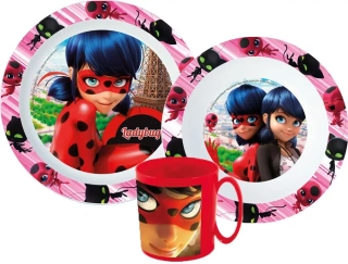 Jídelní sada s hrnkem Ladybug, Kouzelná Beruška
