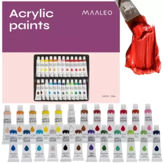 Maaleo akrylové barvy 24 ks po 12 ml