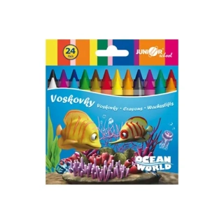 Pastelky voskovky Ocean World 24 ks