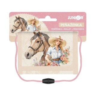 Dětská peněženka Horse dívka a kůň