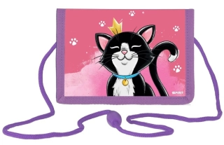 Dětská peněženka s klíčenkou kočka Cat Queen