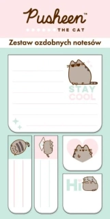 Sada 5 dekorativních lepících bločků Pusheen