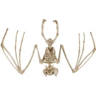 Halloweenská dekorace kostra netopýra 28cm
