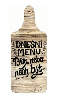 Dekorační kuchyňské prkénko Dnešní menu 28cm