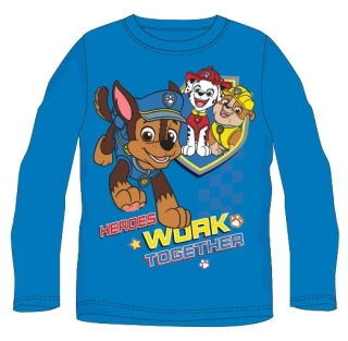 Chlapecké tričko Paw Patrol dlouhý rukáv modré