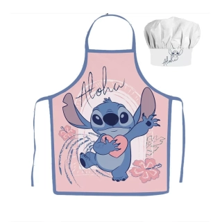 Kuchařský set - zástěrka a čepice Disney Stitch Aloha