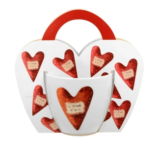 Porcelánový hrnek Love You dárkové balení 460ml