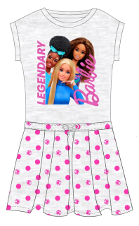 Dívčí šaty Barbie šedé