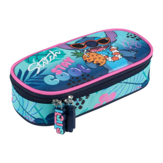 Školní pouzdro - etue s vnitřní klopou Stitch Stay Cool