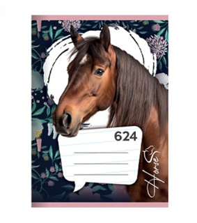Školní sešit A6 624 Horse kůň linkovaný